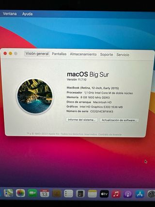 Macbook 12” cambio