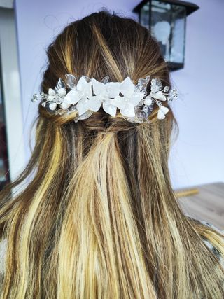 Tocado novia comunión 