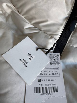 Chaleco acolchado zara 