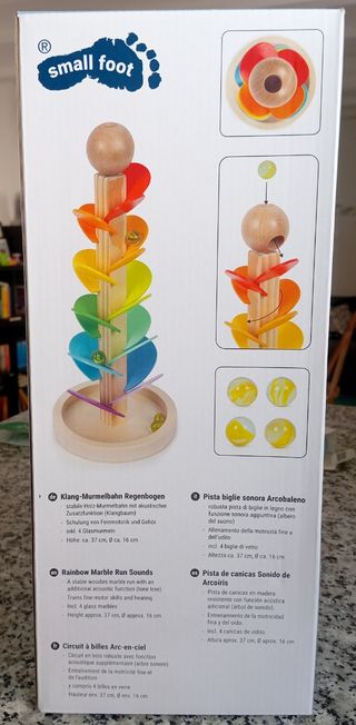 Pista de canicas sonora Arcoíris