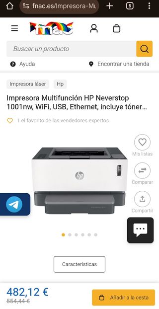 Impresora Laser Jet 1001nw