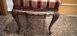 Silla antigua madera de nogal