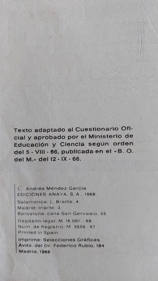 Libros de texto de EGB