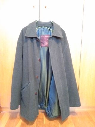 Abrigo vintage de lana de cordero. Caramelo )