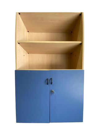 Armarios altos color haya 2 puertas bajas