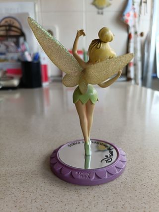 Figura Campanilla Tinkerbell hada sobre espejo