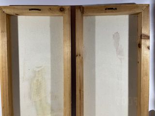 PAREJA DE CUADROS RETRO GOLF Y FUTBOL