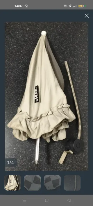 Sombrilla de carrito de bebe.