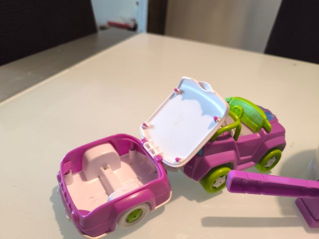 Hamburguesería, coche, remolque, Hospital Pinypon