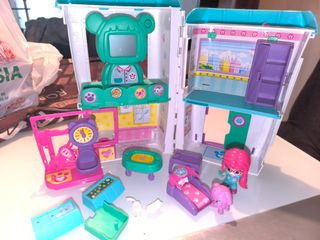 Hamburguesería, coche, remolque, Hospital Pinypon