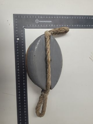 Antigua polea naval barco