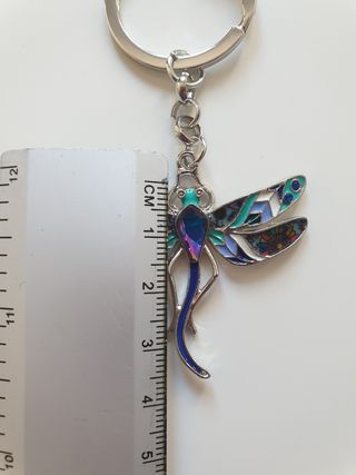 Llavero libélula colores brillante