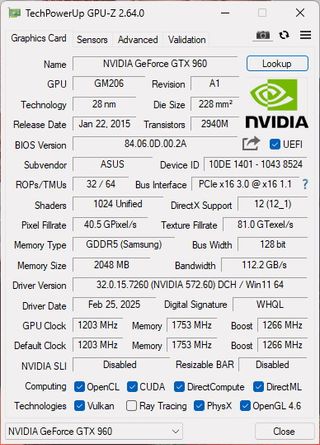 ASUS tarjetas de vídeo GTX 960, 2GB, 256Bit, GDDR5