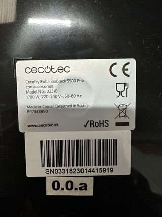 Cecotec Freidora de Aire sin Aceite de#415919-A