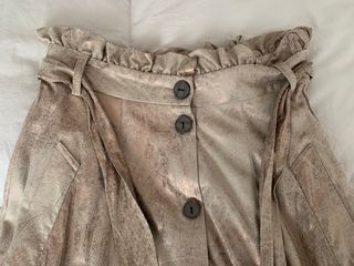 Falda larga de zara 