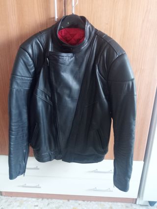 Cazadora cuero moto
