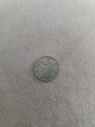 Moneda 5 pesetas de 1957