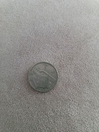 Moneda 5 pesetas de 1957