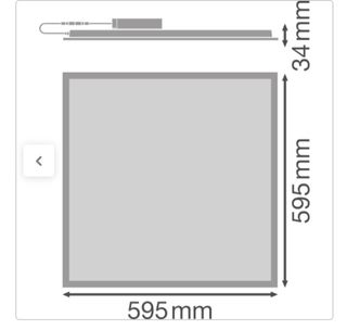 Panel Compact 600  33W 4000K Ledvance