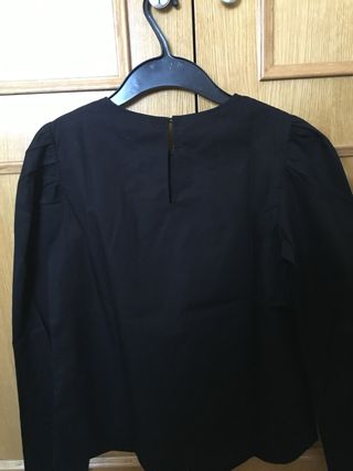 Blusa mujer negra 34 nueva HM