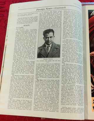 Revista Time Francisco Franco de 6-Septiembre-1937