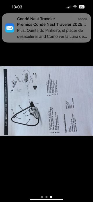 Vaporeta portatil marca DIN4