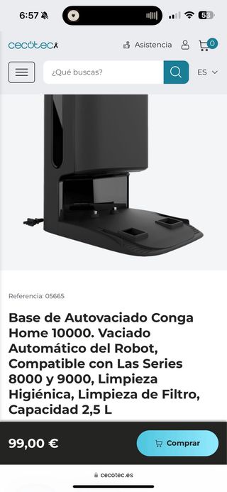 Base de Autovaciado Conga Home 10000