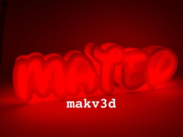 Lampara LED personalizada