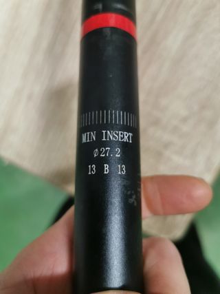 Tija bontrager outset regulable.