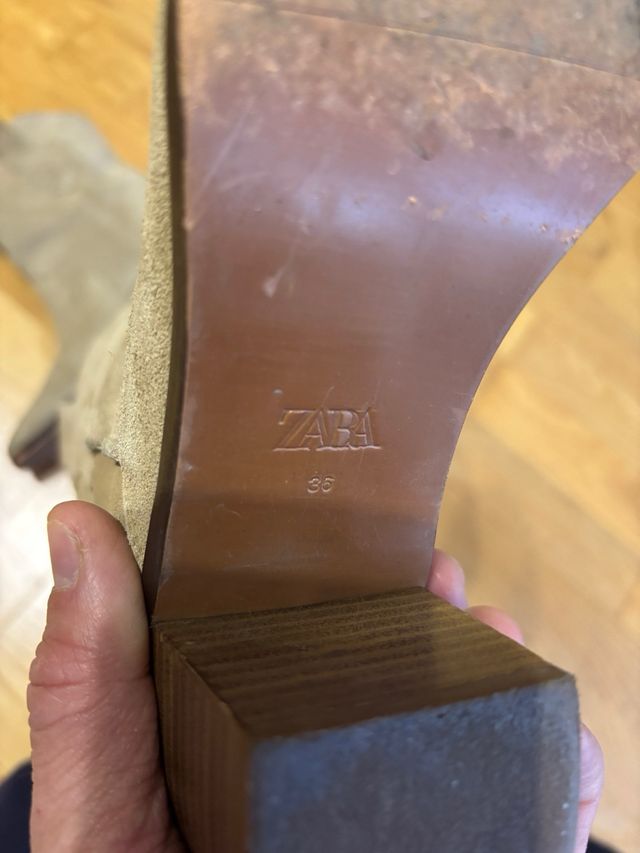 Botines de serraje Zara de mujer