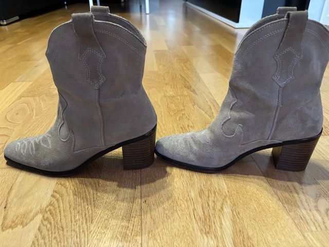 Botines de serraje Zara de mujer