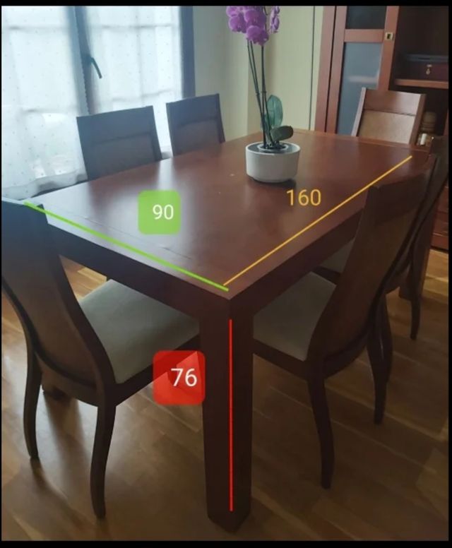 Mesa comedor extensible