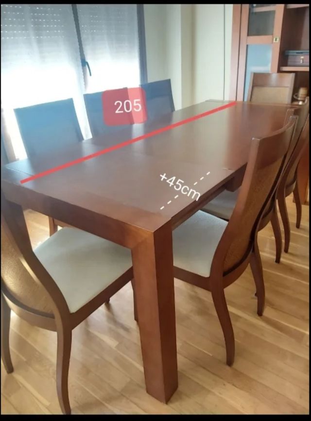 Mesa comedor extensible