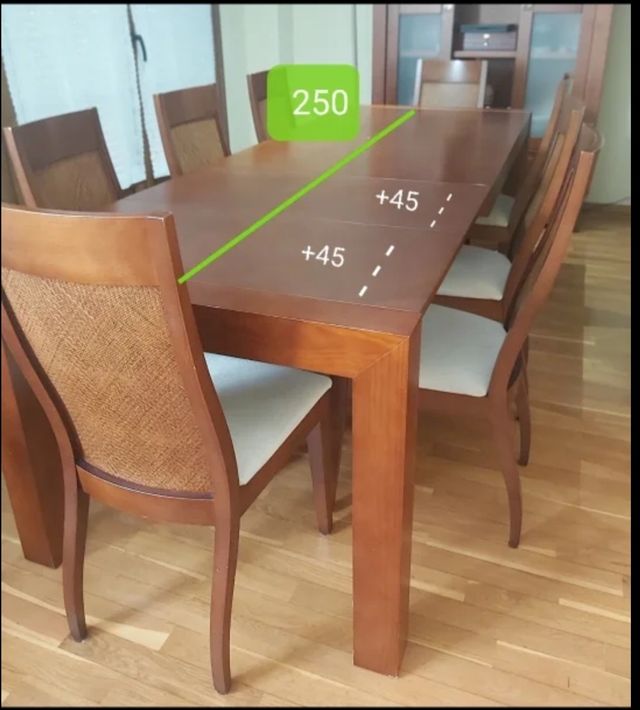 Mesa comedor extensible
