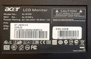 Monitor Ordenador Acer 