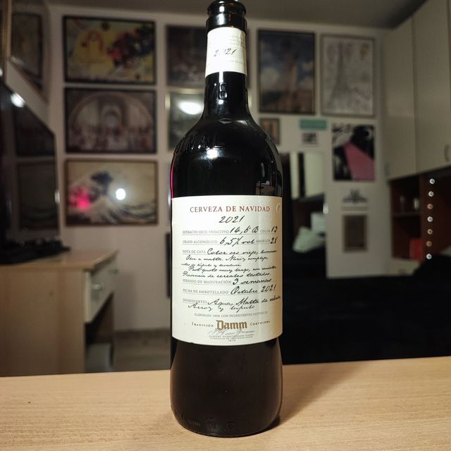 Bottiglia vuota birra Damm