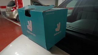 Casco integral Deliveroo talla XL NUEVO
