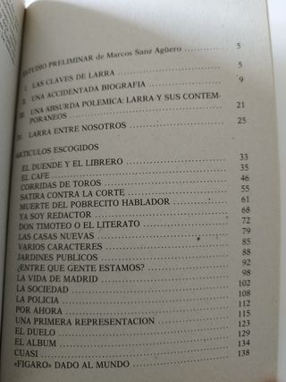 Artículos escogidos. Mariano José de Larra