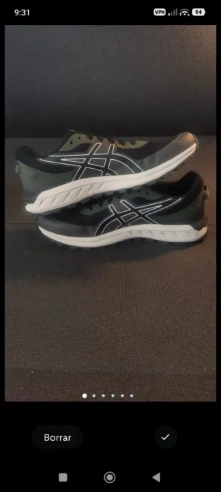 Zapatillas Asics Gel | 43/44 | Verdes Gimnasio