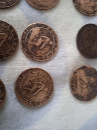 Monedas de 1 céntimo 1870