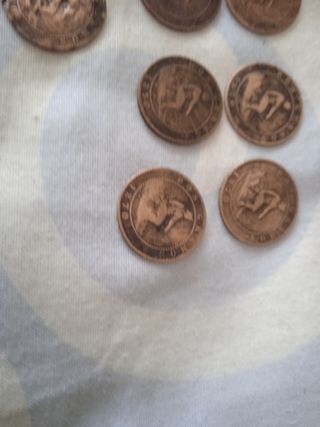Monedas de 1 céntimo 1870