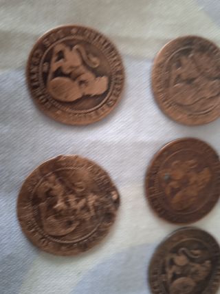 Monedas de 1 céntimo 1870