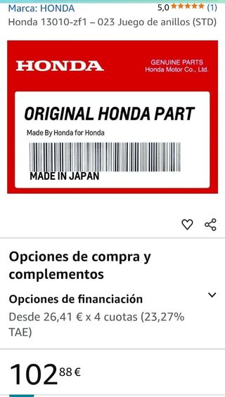 Kit segmentos juntas motocultor 160