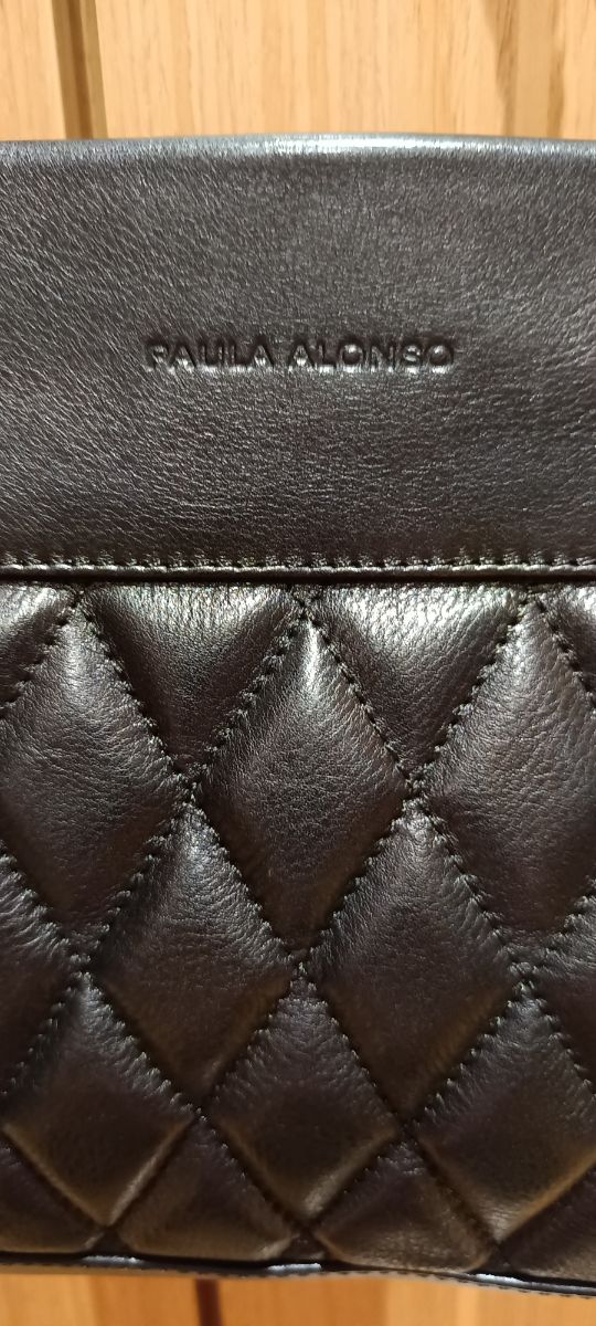 Bolso negro piel hombro