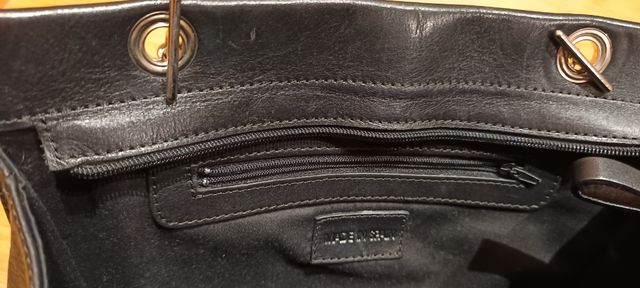 Bolso negro piel hombro