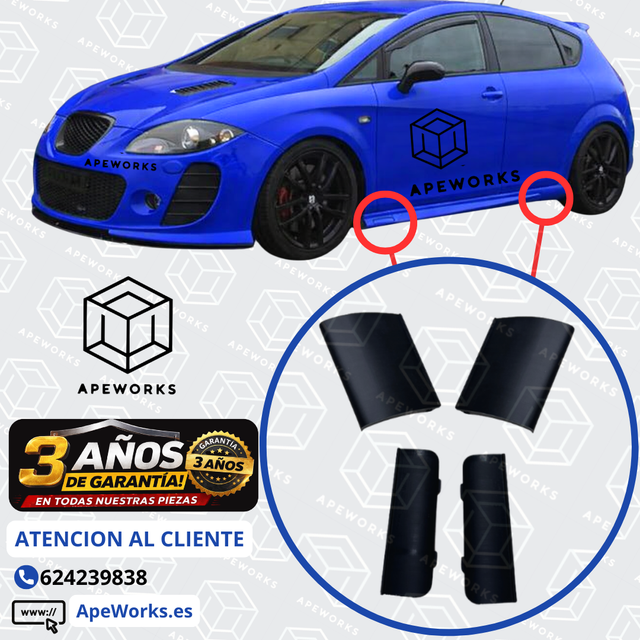 Tapas Taloneras Seat Leon Mk2