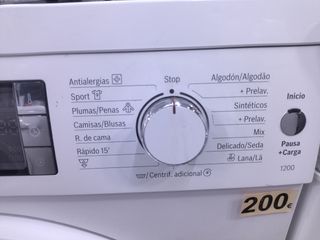 .Lavadora carga frontal Bosch 8 kilos