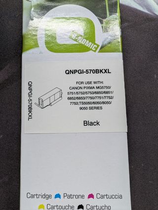 Cartuchos de tinta negra XL Q-Nomic PGI-570XL