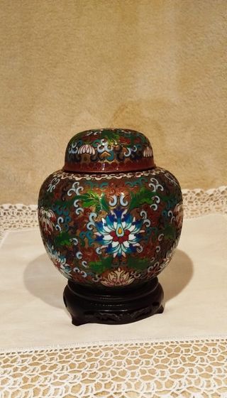 Coppia di vasi cloisonne'