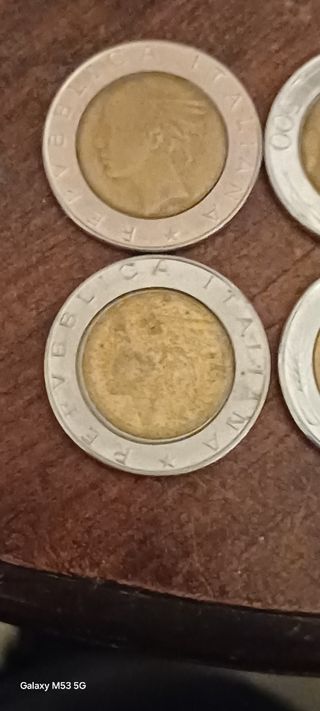 MONEDA 500liras año 1982-2001 Italia
